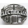 Elektrikár elektrikárska pracka staré striebro na opasok Elektrikár elektrikárska pracka staré striebro na opasok