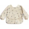 Mushie Long Sleeve Bib podbradníček Whales