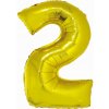BALÓN FÓLIOVÝ SMART ČÍSLO 2 ZLATÝ 76 cm GODAN BALÓN FÓLIOVÝ SMART ČÍSLO 2 ZLATÝ 76 cm GODAN