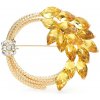 B-TOP Brošňa Kruh s kryštálmi Druh barvy: Zlatá B-TOP Brošňa Kruh s kryštálmi Druh barvy: Zlatá