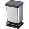 Rotho Odpadkový koš PASO 20 l / STŘÍBRNÝ