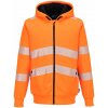 Portwest PW321 Hi-Vis Zimná reflexná mikina so zipsom oranžová 2XL Portwest PW321 Hi-Vis Zimná reflexná mikina so zipsom oranžová 2XL