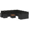 Zostava záhradného nábytku plast VidaXL čierna, 12 ks Zostava záhradného nábytku plast VidaXL čierna, 12 ks