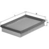 KNECHT Vzduchový filter KNECHT LX 675 KNECHT Vzduchový filter KNECHT LX 675