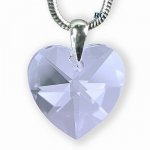 Swarovski srdce - Light Sapphire