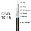 Koaxiálny kábel CAVEL TS11B, LSZH, 10.3mm, Class A++(B2ca,s1a,d1,a1) Koaxiálny kábel CAVEL TS11B, LSZH, 10.3mm, Class A++(B2ca,s1a,d1,a1)