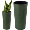 HowHomely Kvetináč 57 x 30 x 57 cm plast zelený