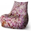 Sablio Sedací vak Bean Ružové kvety - 60 x 70 x 70 cm Sablio Sedací vak Bean Ružové kvety - 60 x 70 x 70 cm