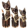 Drevené sošky mačky 3ks 25cm (Sošky zvierat, lacné dekorácie do bytu) Drevené sošky mačky 3ks 25cm (Sošky zvierat, lacné dekorácie do bytu)