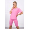 Dámska súprava top s krátkymi legínami MI9099 svetloružová Univerzálna Ružová Dámska súprava top s krátkymi legínami MI9099 svetloružová Univerzálna Ružová