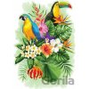 Tropičtí ptáci, dřevěné - WOODENCITY Tropičtí ptáci, dřevěné - WOODENCITY