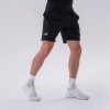 Nebbia pánske šortky Relaxed-fit Black