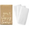 PartyDeco Vreckovky na slzy šťastia Your happy tears 7,5x12cm PartyDeco Vreckovky na slzy šťastia Your happy tears 7,5x12cm