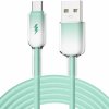 ENKAY Ice Clear opletaný nabíjací a dátový kábel - USB-A na USB-C - 2 m - mentolový - možnosť vrátiť tovar ZADARMO do 30tich dní ENKAY Ice Clear opletaný nabíjací a dátový kábel - USB-A na USB-C - 2 m - mentolový - možnosť vrátiť tovar ZADARMO do 30tich dní