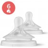 Avent Philips cumlík Natural Response 6 na kašu 2 ks transparentni Avent Philips cumlík Natural Response 6 na kašu 2 ks transparentni