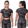 Nebbia Crop top Active 568 Čierne