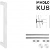 FT - MADLO kód K02 Ø 25 mm UN ks Rozteč madla: 200 mm, Dĺžka: 225 mm, Rozmer profilu madla: Ø 25 mm BIM - biela matná (FBO) FT - MADLO kód K02 Ø 25 mm UN ks Rozteč madla: 200 mm, Dĺžka: 225 mm, Rozmer profilu madla: Ø 25 mm BIM - biela matná (FBO)