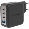 Swissten síťový adaptér gan 3x usb-c 100w pd + 1x usb-a 18w qc černý Swissten síťový adaptér gan 3x usb-c 100w pd + 1x usb-a 18w qc černý