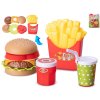 Detský fastfoodový herný set, 11 dielov Detský fastfoodový herný set, 11 dielov