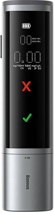 Púzdro Baseus SafeJourney Pro Digital Alcohol Tester Breathalyzer gray