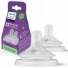 Avent Philips savička Natural Response 2 novorozenecký průtok 2 ks transparentni Avent Philips savička Natural Response 2 novorozenecký průtok 2 ks transparentni
