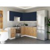 Rohová kuchynská linka LAMIA 190x170cm Marine blue + dub artisan Rohová kuchynská linka LAMIA 190x170cm Marine blue + dub artisan
