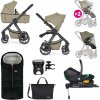 PETITEMARS PETITE&MARS Kočík kombinovaný ICON 2v1 Mossy Green XXL RWS + Core Pro i-Size Black Grey + Báza PETITEMARS PETITE&MARS Kočík kombinovaný ICON 2v1 Mossy Green XXL RWS + Core Pro i-Size Black Grey + Báza