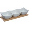 Secret de Gourmet Porcelánová servírovacia miska Trio 30x10x6 cm sada 3ks Secret de Gourmet Porcelánová servírovacia miska Trio 30x10x6 cm sada 3ks