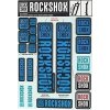 Rockshox Decal Kit 35mm - Water Blue Rockshox Decal Kit 35mm - Water Blue