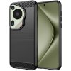 Techsuit Carbon Silicone puzdro pre Huawei Pura 70 Ultra – čierne