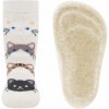 Detské protišmykové ponožky Ewers Stoppersocken SoftStep Katzen - elfenbein 25-26 Detské protišmykové ponožky Ewers Stoppersocken SoftStep Katzen - elfenbein 25-26