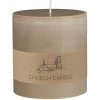 Ib Laursen Sviečka Church Rustic Linen 10 cm Ib Laursen Sviečka Church Rustic Linen 10 cm