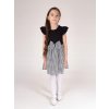 Nicol dievčenské elegantné šaty čierno-biele pepito Nicol dievčenské elegantné šaty čierno-biele pepito