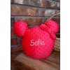 Vankúš minky Miška s menom Sofia Farba výšivky: Žltá Vankúš minky Miška s menom Sofia Farba výšivky: Žltá