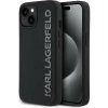 Karl Lagerfeld 3D Rubber Glitter Logo kryt iPhone 14 čierny 57983123902 Karl Lagerfeld 3D Rubber Glitter Logo kryt iPhone 14 čierny 57983123902