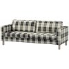 Dekoria Poťah na sedačku Karlstad (rozkladací, 3-miestny, krátky), čierno - biele káro, 224 x 89 x 64 cm, Edinburg, 115-74 Dekoria Poťah na sedačku Karlstad (rozkladací, 3-miestny, krátky), čierno - biele káro, 224 x 89 x 64 cm, Edinburg, 115-74