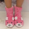 Detské ružové plyšové ponožky Mouse Cozy 24-35 Detské ružové plyšové ponožky Mouse Cozy 24-35