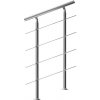 InternetovaZahrada - Schodiskové zábradlie 4 vzpery - 80 cm InternetovaZahrada - Schodiskové zábradlie 4 vzpery - 80 cm