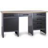 Pracovný stôl do dielne HOBBY III, 840 x 1600 x 600 mm, 6 zásuviek, 1 skrinka Pracovný stôl do dielne HOBBY III, 840 x 1600 x 600 mm, 6 zásuviek, 1 skrinka