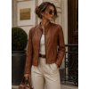 Max Original Leather Dámska kožená bunda 1192 cognac Max Original Leather Dámska kožená bunda 1192 cognac