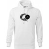 Florbal lopta Mikina pánska Cape s kapucňou Biela