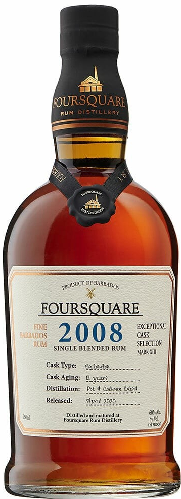 Foursquare 2008 Cask Strength 60% 0,7 l (čistá fľaša)