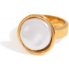 ELENYS Organic Pearl - pozlátený prsteň 18K žlté zlato Veľkosť: 6 (EU: 51-53) pozlátený prsteň 18K žlté zlato ELENYS Organic Pearl - pozlátený prsteň 18K žlté zlato Veľkosť: 6 (EU: 51-53) pozlátený prsteň 18K žlté zlato