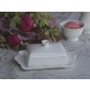 Chic Antique Porcelánová maslienka s čipkou Provence lace 20 x 13 x 8 cm - Chic Antique Porcelánová dóza na maslo Provence Chic Antique Porcelánová maslienka s čipkou Provence lace 20 x 13 x 8 cm - Chic Antique Porcelánová dóza na maslo Provence