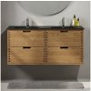 BATH DELUXE | Kúpeľňová skrinka s umývadlom GRIBSKOV 120 cm béžová/dub/čierna | BT0205+BT0224 BATH DELUXE | Kúpeľňová skrinka s umývadlom GRIBSKOV 120 cm béžová/dub/čierna | BT0205+BT0224