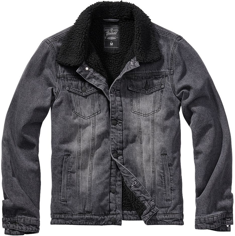 Brandit Sherpa Demin jacket black black