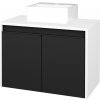 Dreja Skrinka pod umývadlo VISIT SZD2 70 (umývadlo Gladi) - N01 Biela lesk / Úchytka T33 - čierna mat / N03 Graphite Dreja Skrinka pod umývadlo VISIT SZD2 70 (umývadlo Gladi) - N01 Biela lesk / Úchytka T33 - čierna mat / N03 Graphite