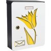 Alubox MIA box Tulip Y - poštová schránka s výmenným krytom a menovkou, tulipán