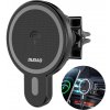 Dudao Magnetic držiak na mobil do auta s bezdrôtovou nabíjačkou 15 W, čierna (F13)
