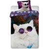 FARO Obliečky Mačka vo vesmíre 140x200 70x90 FARO Obliečky Mačka vo vesmíre 140x200 70x90